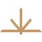 Ekena Millwork Kennewick Timber Gable Bracket, Western Red Cedar, 60"W x 35"H x 1 1/2"D x 3 1/2"F, 14/12 Pitch GBW060X35X0204KEN00SWR - alternate 1